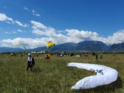 Paragliding course beginner ground training with Olympic Wings