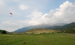 landing field in Kalivia - Mount Olympus