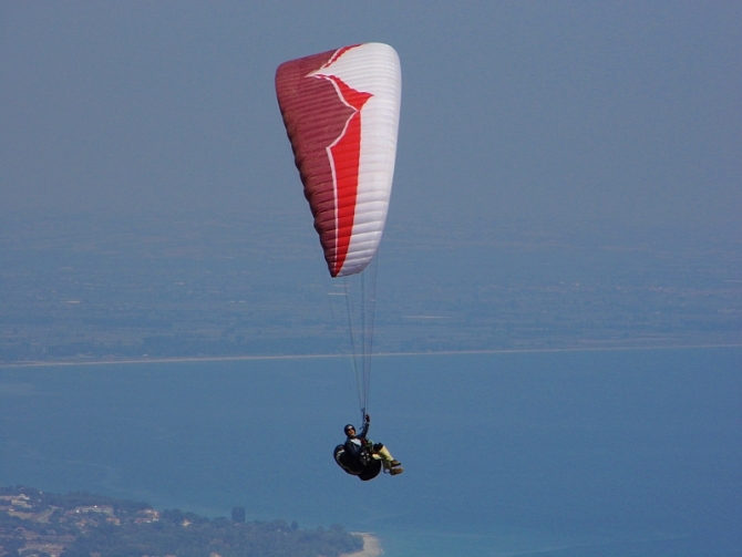 Paragliding at Little Church - Panteleimonas Mount Olympus