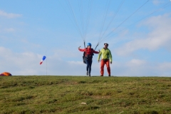 Jean Noel Stefan Antoni train and upgrade flying skills with Olympic Wings Paragliding holiday course at Mount Olympus Greece