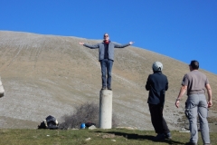 Lee Dave and students Mr. Dimitris training in Greece Mount Olympus Paragliding course holidays with Olympic Wings