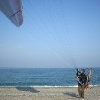 Paramotor Paragliding at the beach of Panteleimonas - Mount Olympus