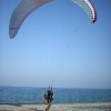 Paramotor Paragliding at the beach of Panteleimonas - Mount Olympus