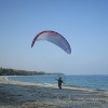 Paramotor Paragliding at the beach of Panteleimonas - Mount Olympus