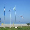 Paramotor Paragliding at the beach of Platamonas - Mount Olympus