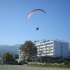 Paramotor Paragliding at the beach of Platamonas - Mount Olympus