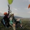 Happy Passengers Tandem paragliding training Course with Olympic Wings Mt Olympus Greece