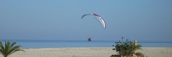 paramotor beach of Platamonas