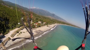 paragliding tandem flight with Olympic Wings at Mount Olympus