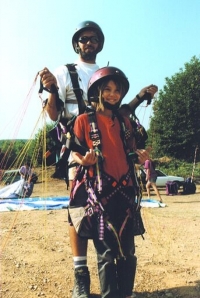 LETSGO paragliding tandem flight with Olympic Wings at Mount Olympus