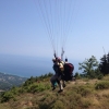 paragliding tandem flight with Olympic Wings at Mount Olympus