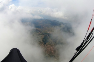 XC flying Thessaly flatlands from Olympus